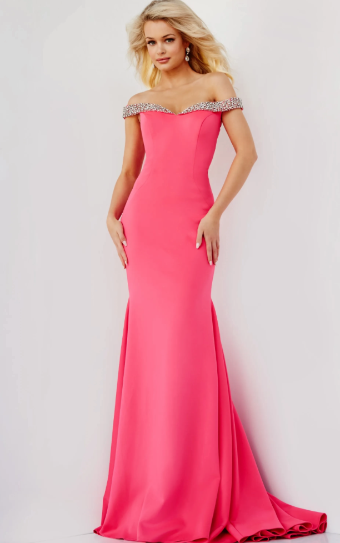 Jovani Sale Style #08436 #0 default Cerise thumbnail