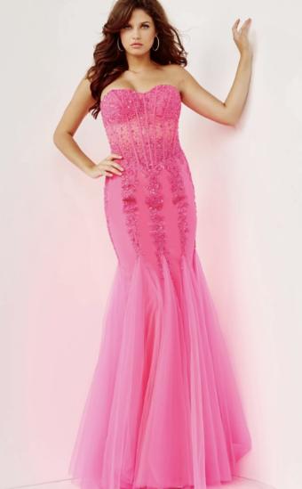 Jovani Sale Style #5908 #0 default Neon Pink thumbnail