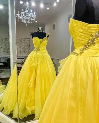 Sherri Hill Style #18796 #2 Yellow thumbnail